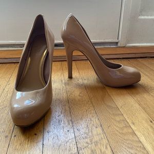 Patent leather pumps